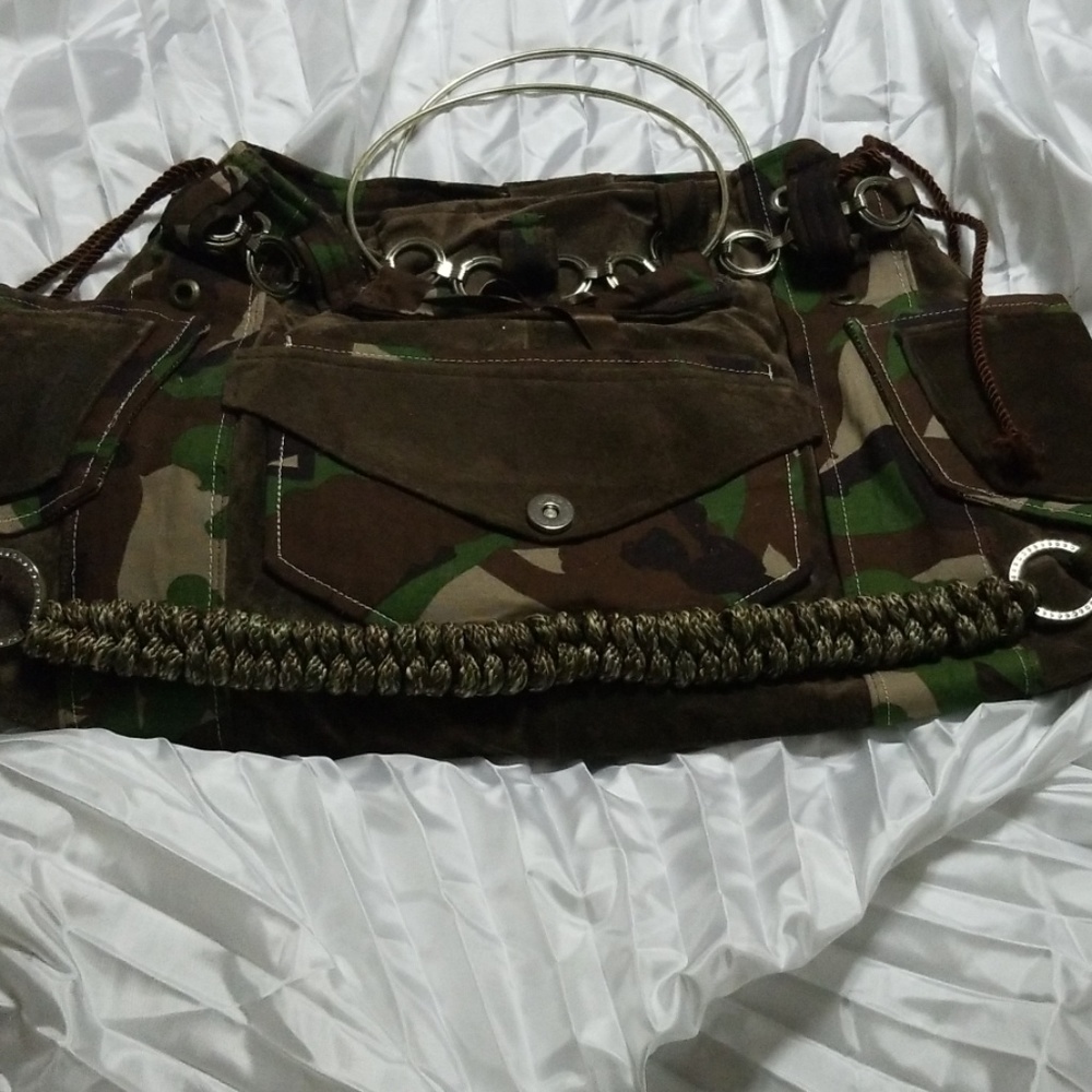 Handmade Army fatigue bag